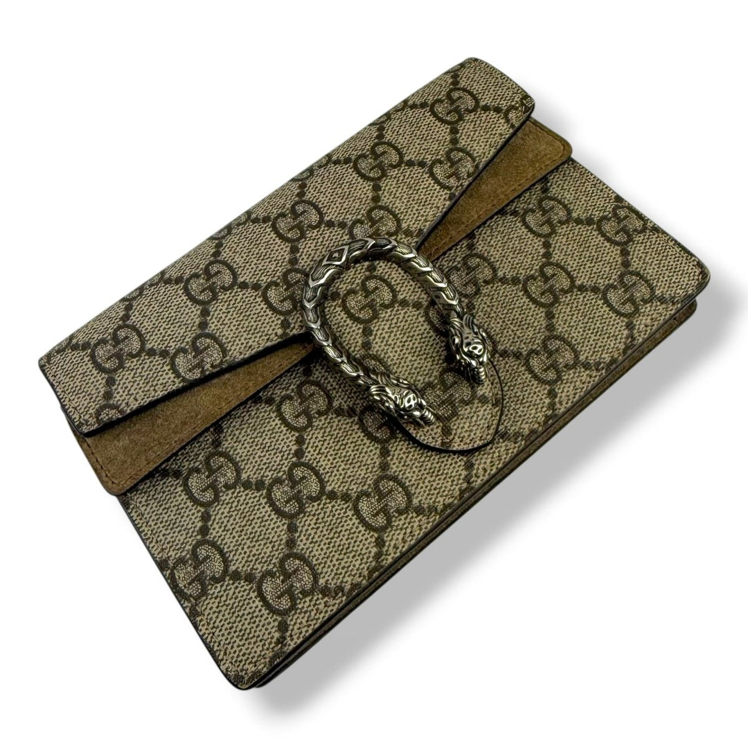 Gucci GG Dionysus Beige Super Mini Handbag - Lux Central