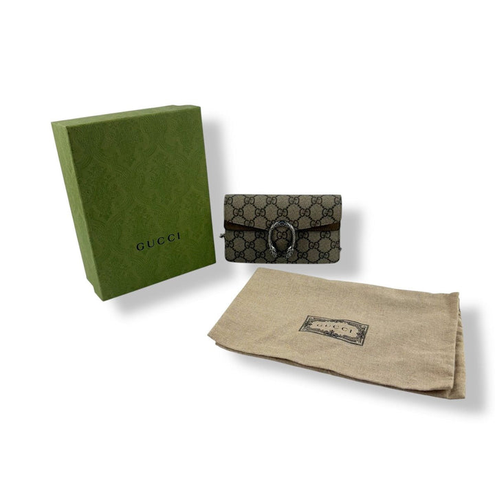 Gucci GG Dionysus Beige Super Mini Handbag - Lux Central