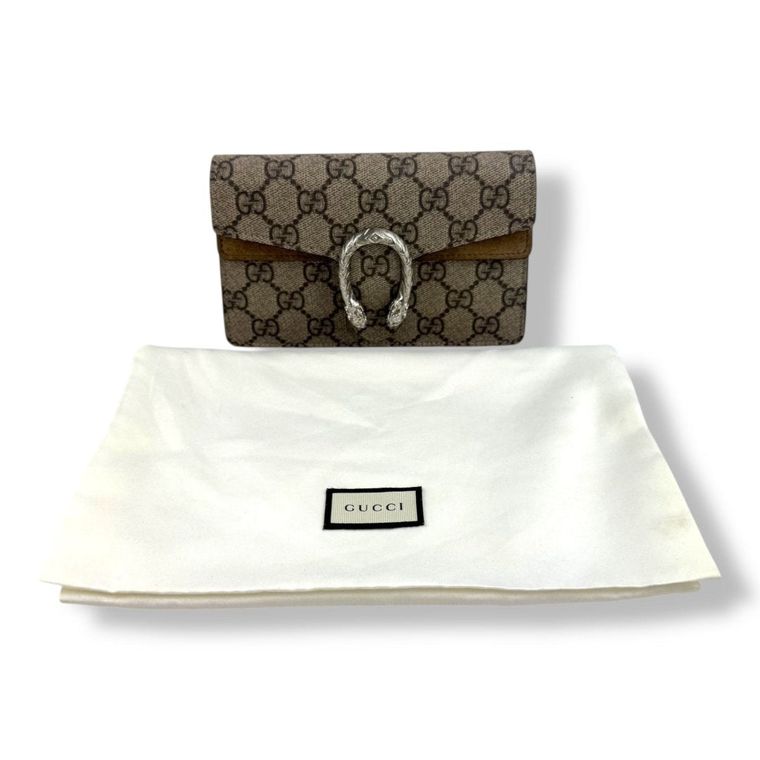 Gucci GG Dionysus Beige Super Mini Handbag - Lux Central