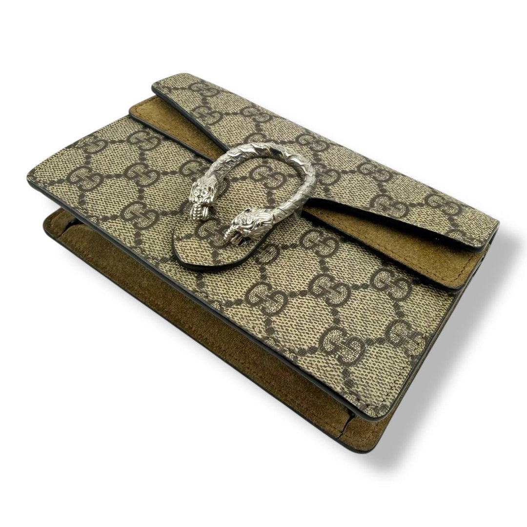 Gucci GG Dionysus Beige Super Mini Handbag - Lux Central