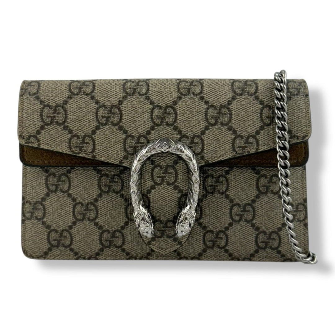 Gucci GG Dionysus Beige Super Mini Handbag - Lux Central