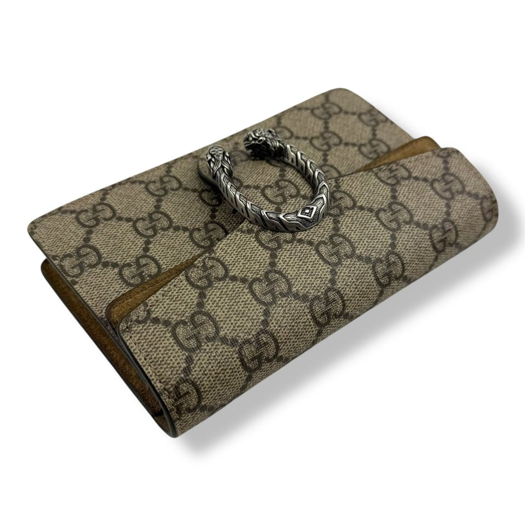 Gucci GG Dionysus Beige Super Mini Handbag - Lux Central