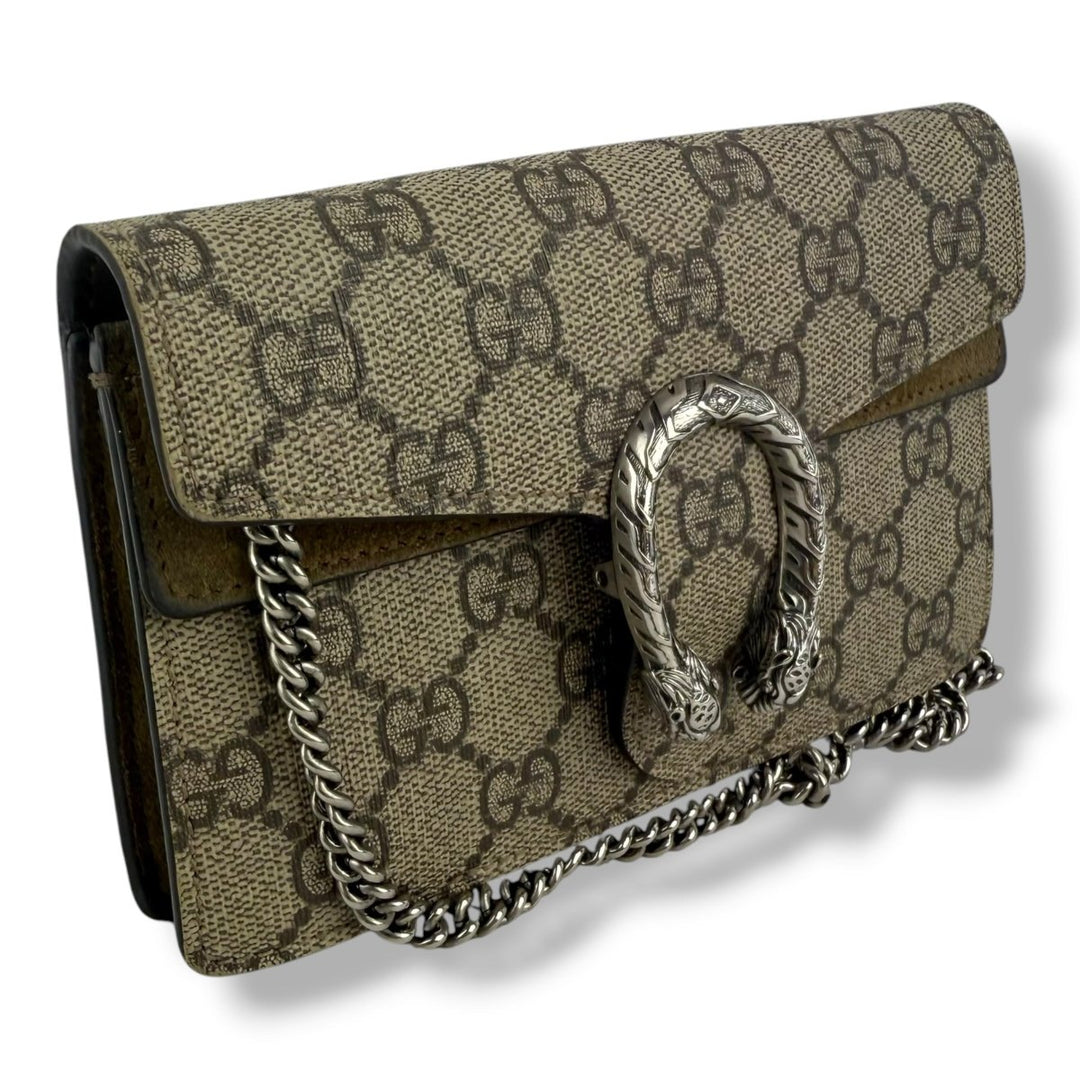 Gucci GG Dionysus Beige Super Mini Handbag - Lux Central