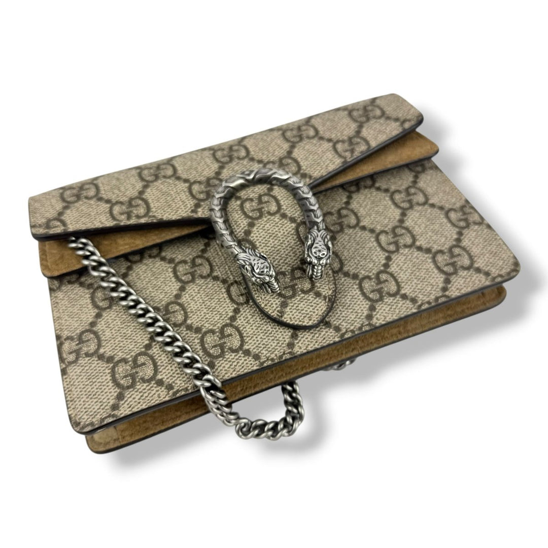 Gucci GG Dionysus Beige Super Mini Handbag - Lux Central