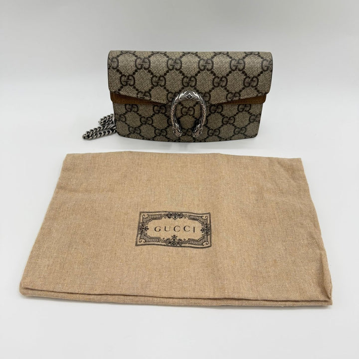 Gucci GG Dionysus Beige Super Mini Handbag - Lux Central