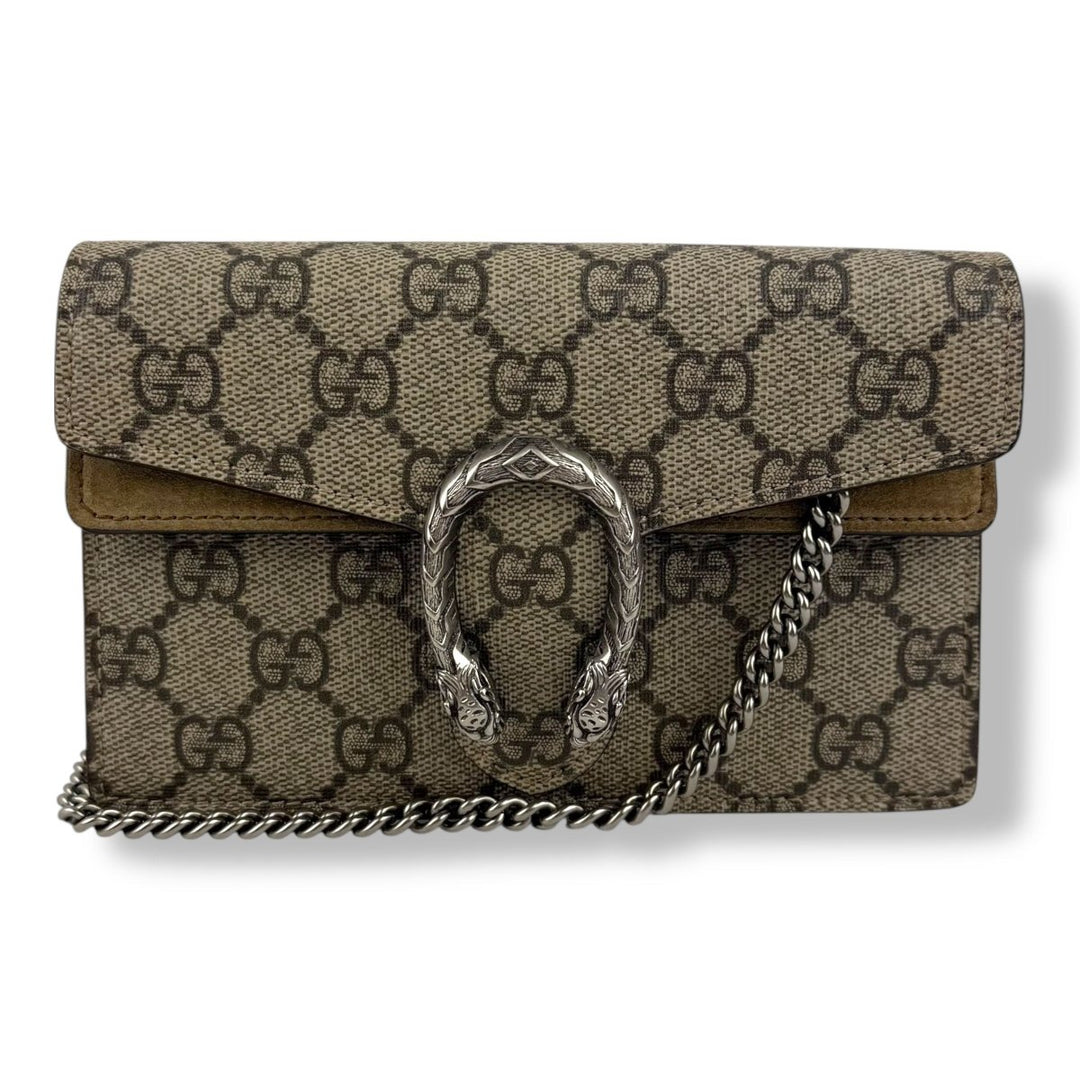 Gucci GG Dionysus Beige Super Mini Handbag - Lux Central