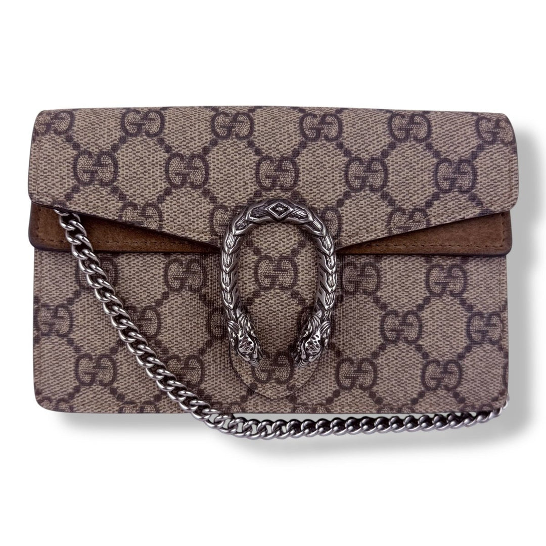 Gucci GG Dionysus Beige Super Mini Handbag - Lux Central