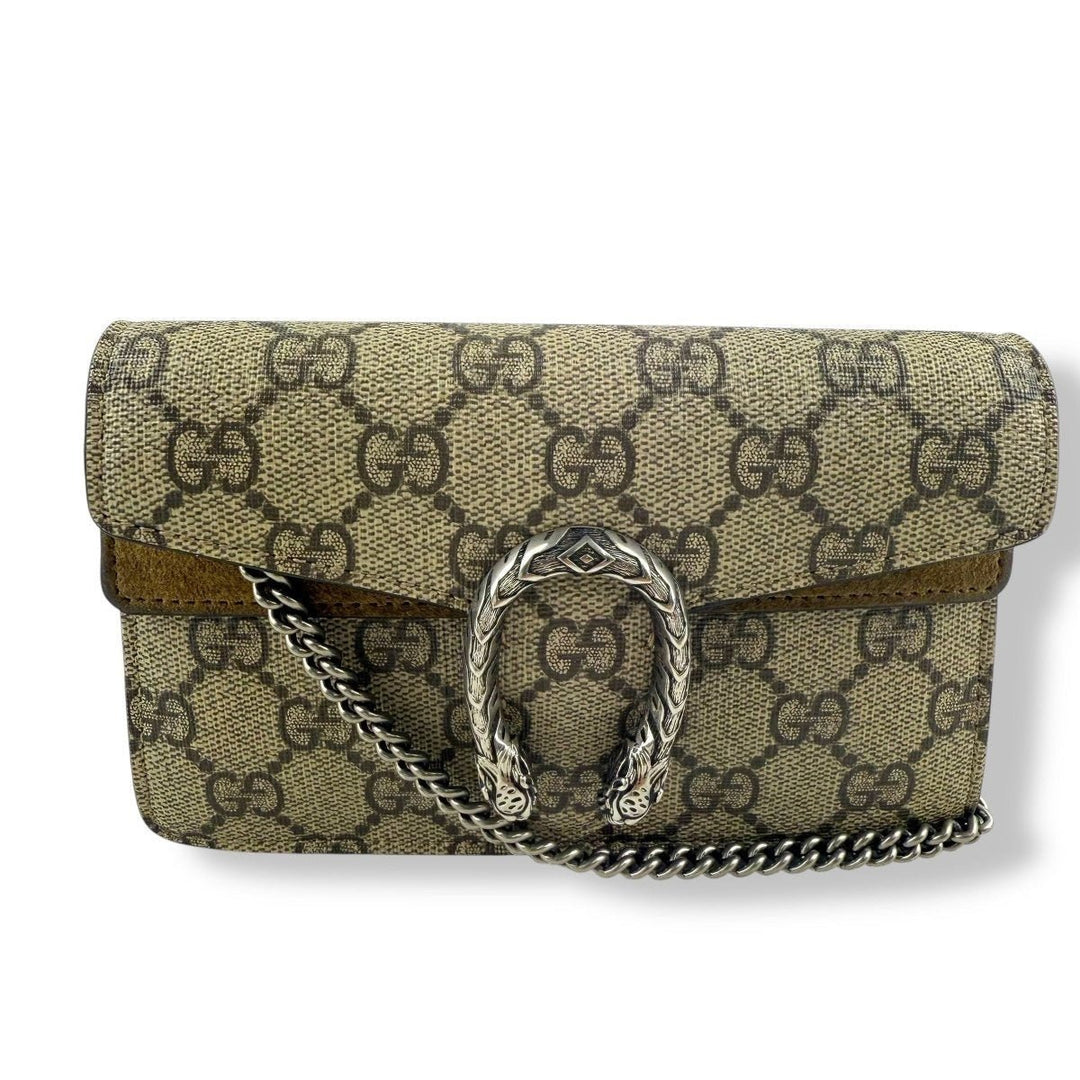 Gucci GG Dionysus Beige Super Mini Handbag - Lux Central