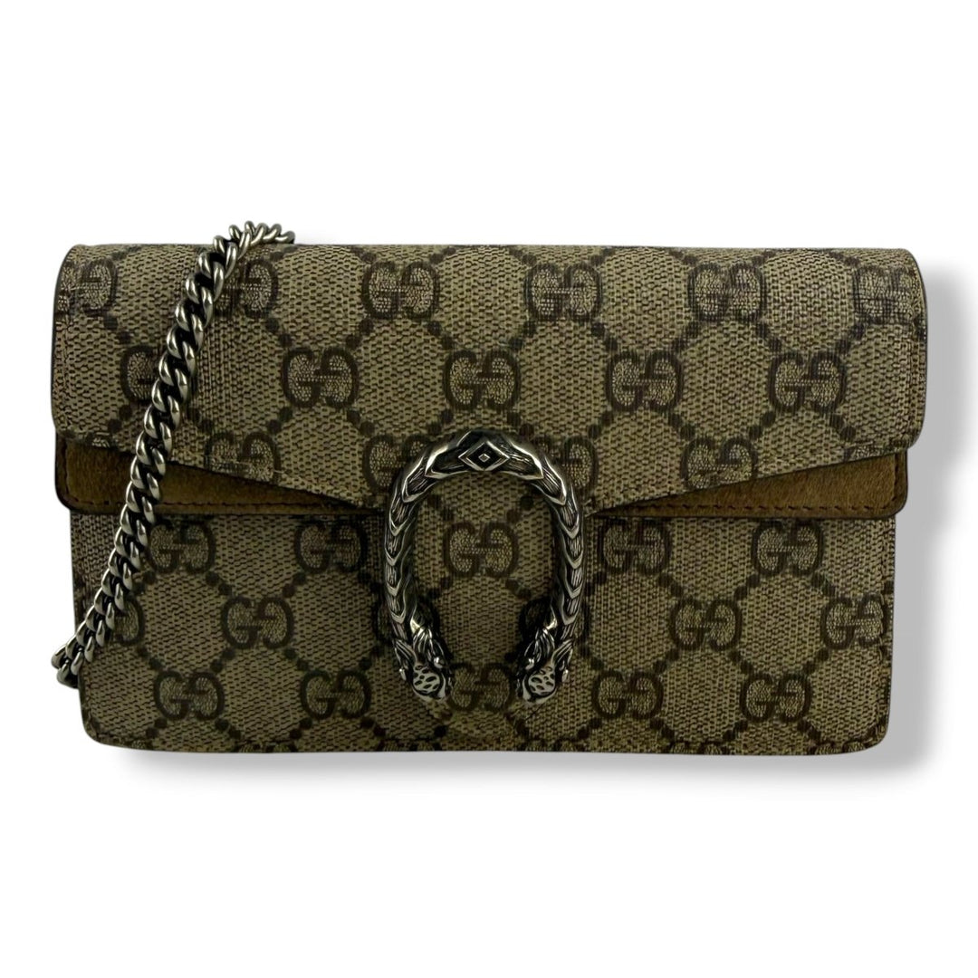 Gucci GG Dionysus Beige Super Mini Handbag - Lux Central