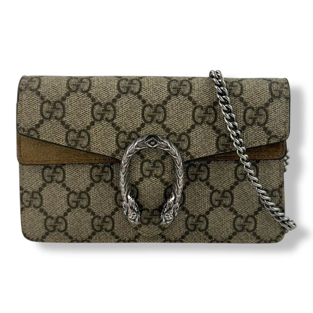 Gucci GG Dionysus Beige Super Mini Handbag - Lux Central