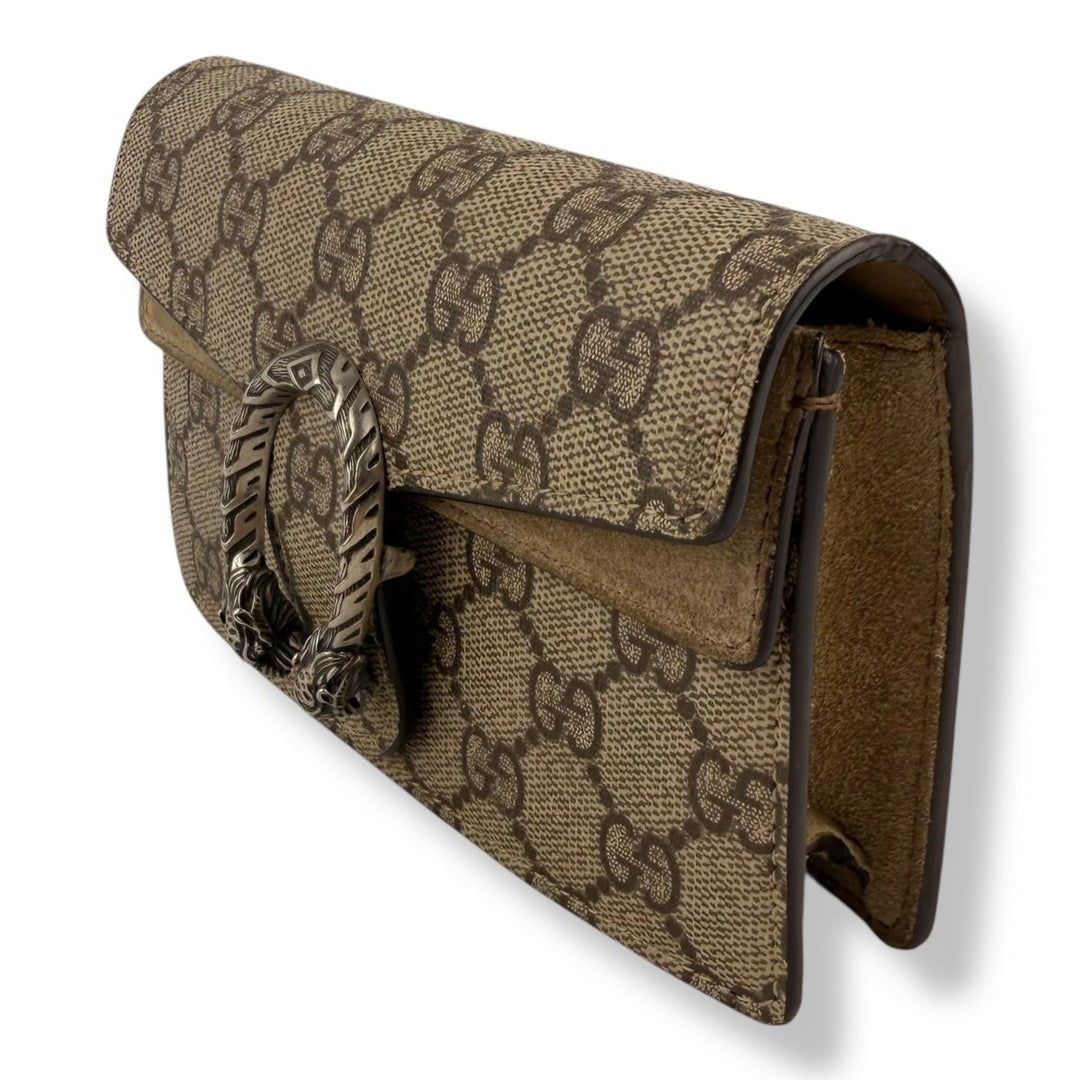 Gucci GG Dionysus Beige Super Mini Handbag - Lux Central