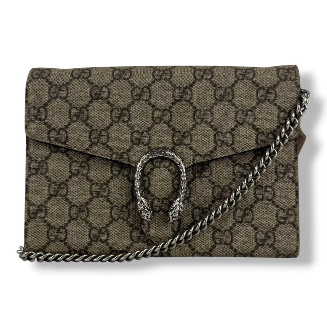 Gucci GG Dionysus Beige Wallet on chain Handbag - Lux Central