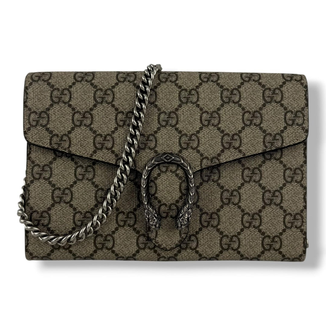 Gucci GG Dionysus Beige Wallet on chain Handbag - Lux Central