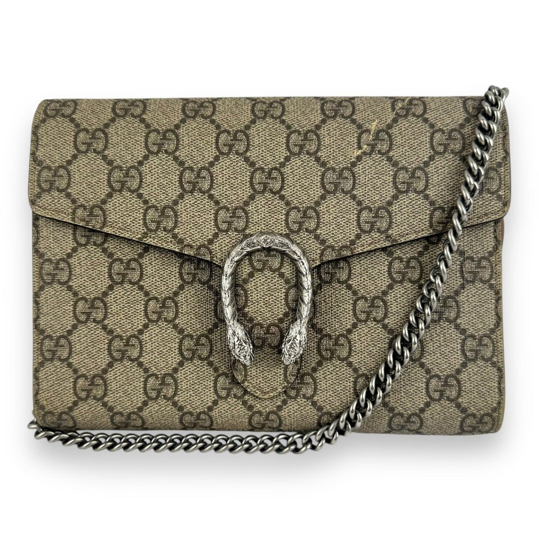 Gucci GG Dionysus Beige Wallet On Chain Handbag - Lux Central