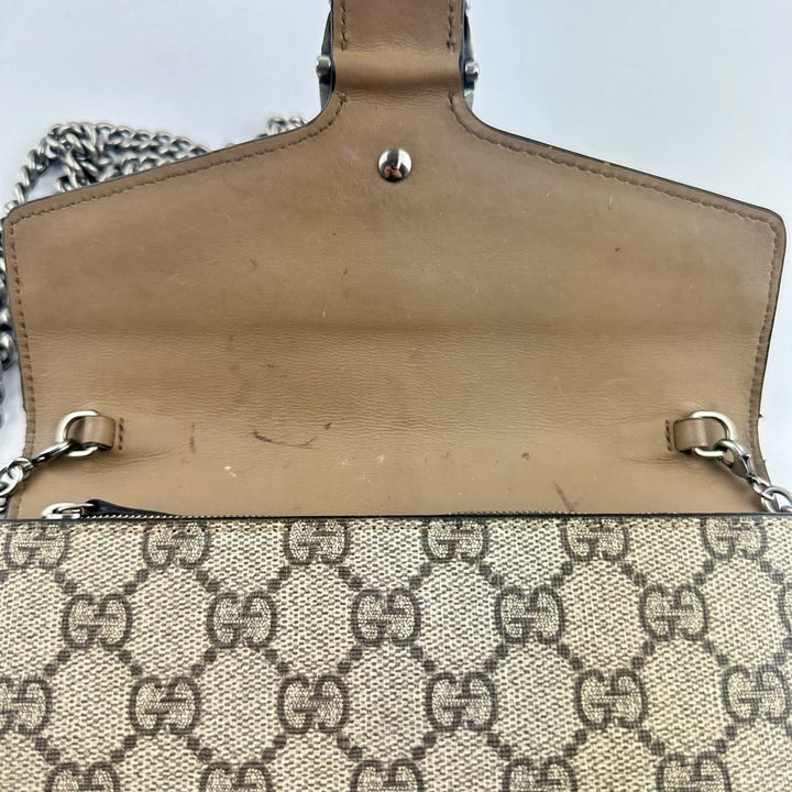 Gucci GG Dionysus Beige Wallet On Chain Handbag - Lux Central