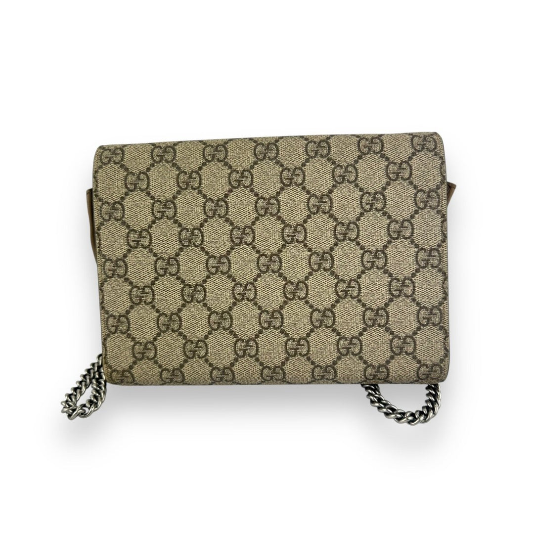 Gucci GG Dionysus Beige Wallet On Chain Handbag - Lux Central