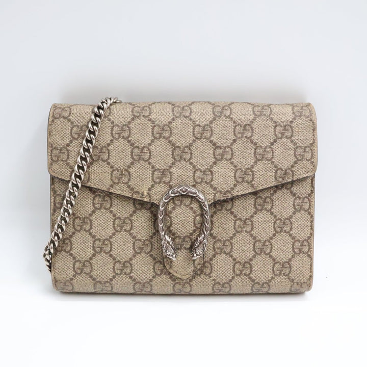 Gucci GG Dionysus Beige Wallet On Chain Handbag - Lux Central