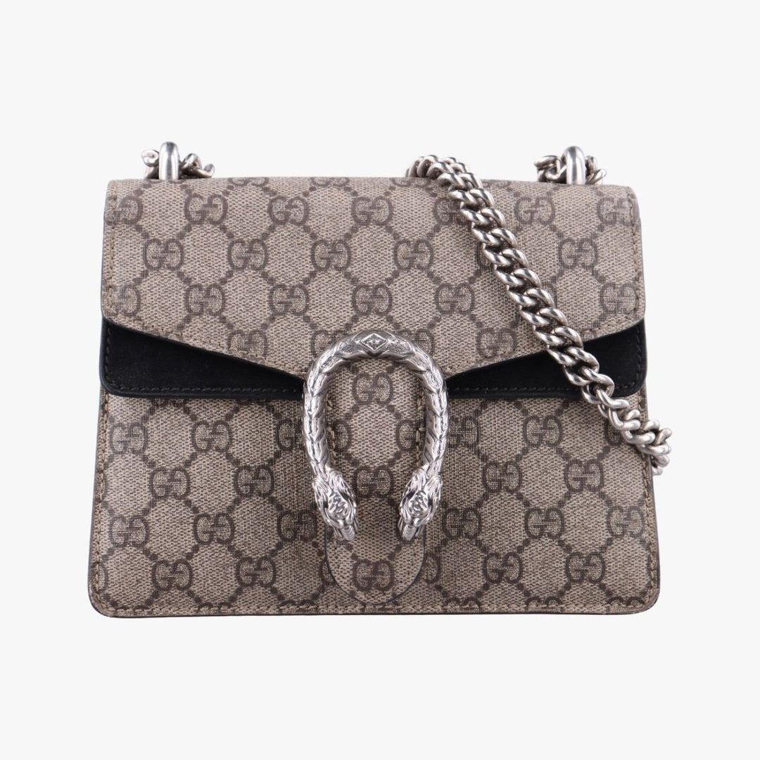 Gucci GG Dionysus Beige/Black Mini Handbag - Lux Central