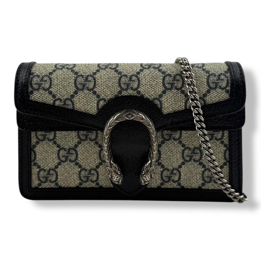 Gucci GG Dionysus Beige/Navy Super Mini Handbag - Lux Central