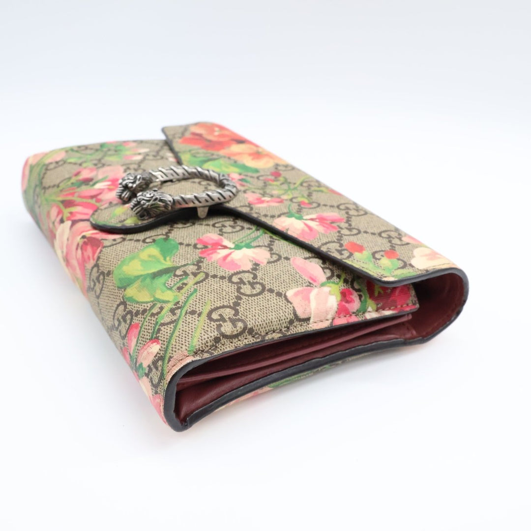 Gucci GG Dionysus Beige/Pink Bloom Wallet on chain Handbag - Lux Central
