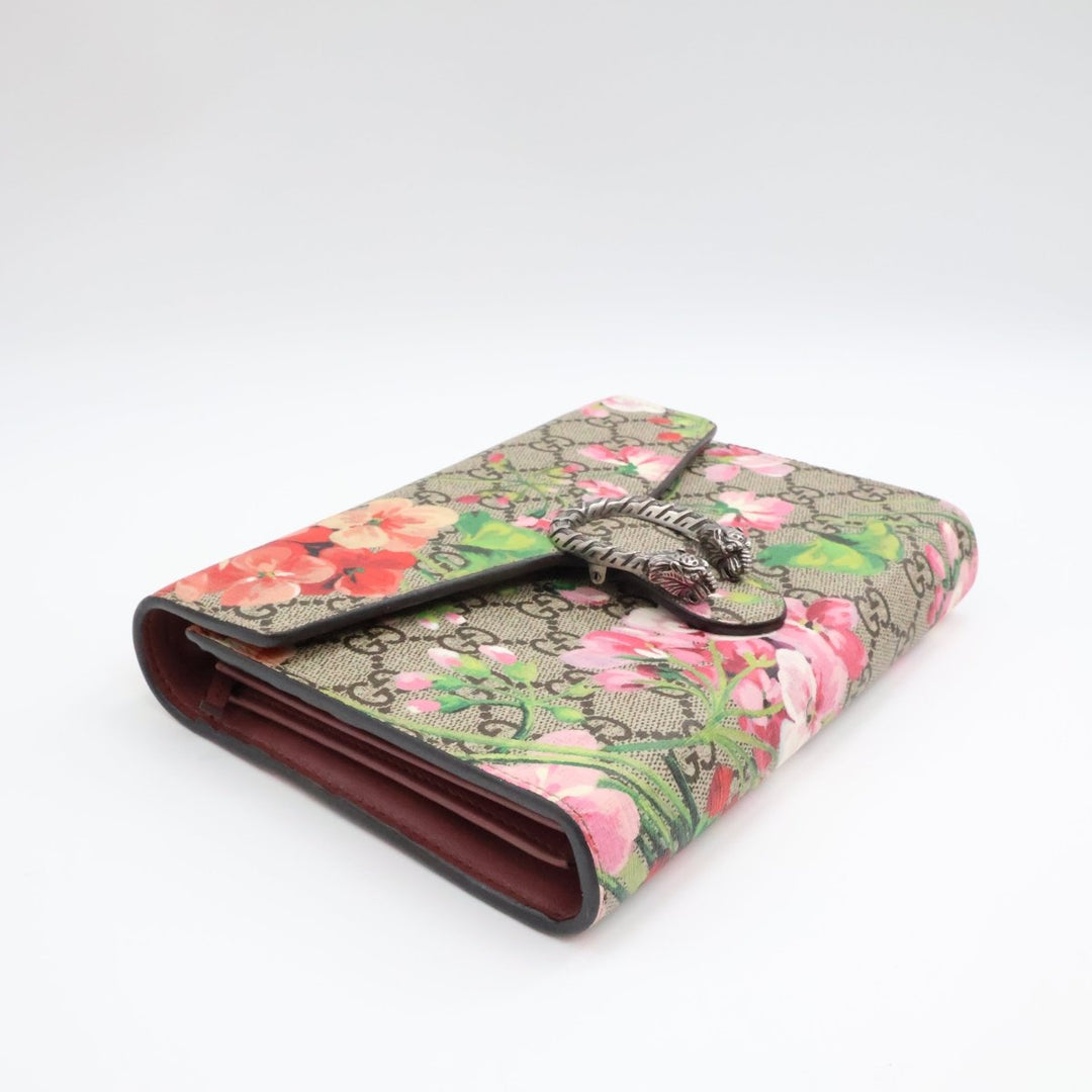Gucci GG Dionysus Beige/Pink Bloom Wallet on chain Handbag - Lux Central