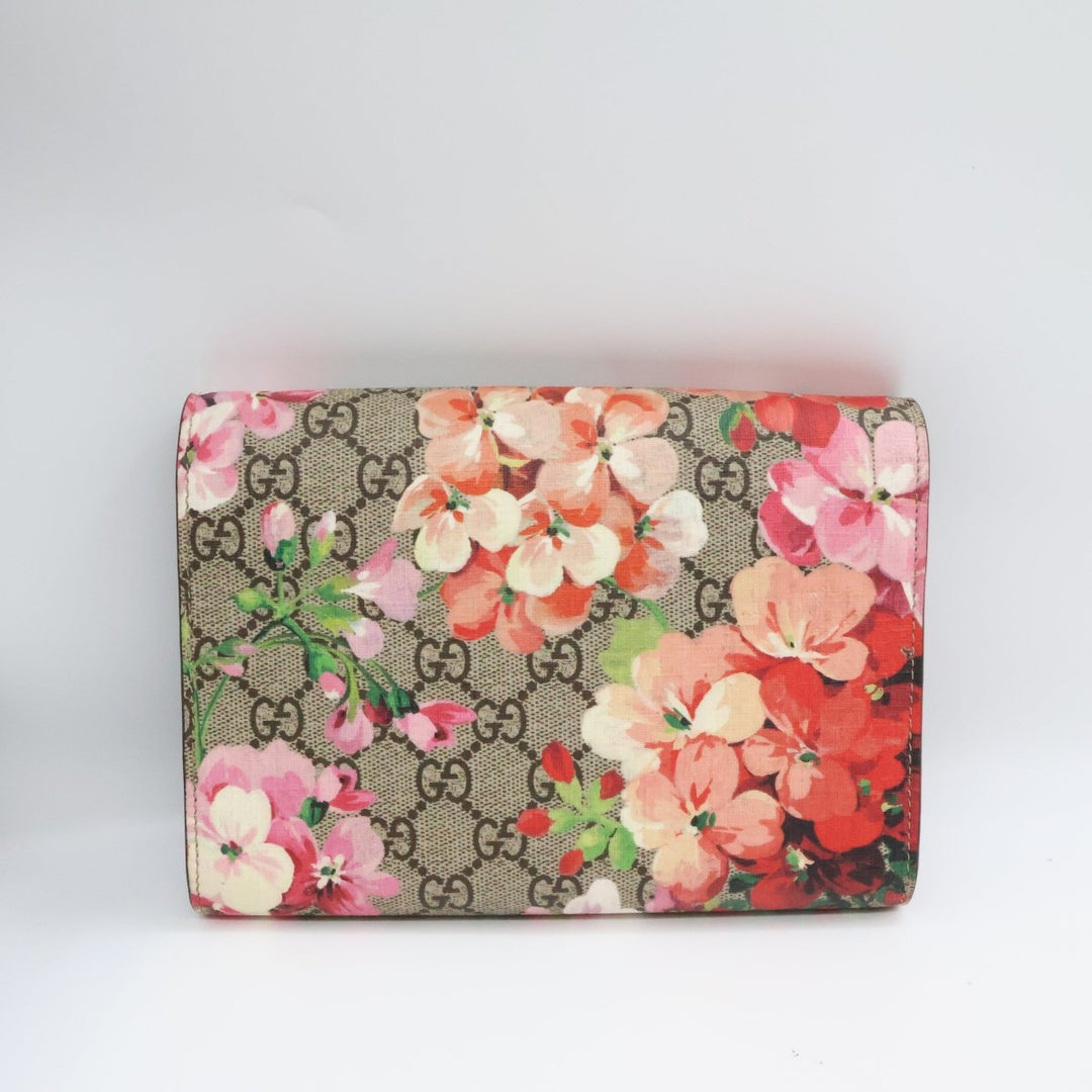 Gucci GG Dionysus Beige/Pink Bloom Wallet on chain Handbag - Lux Central