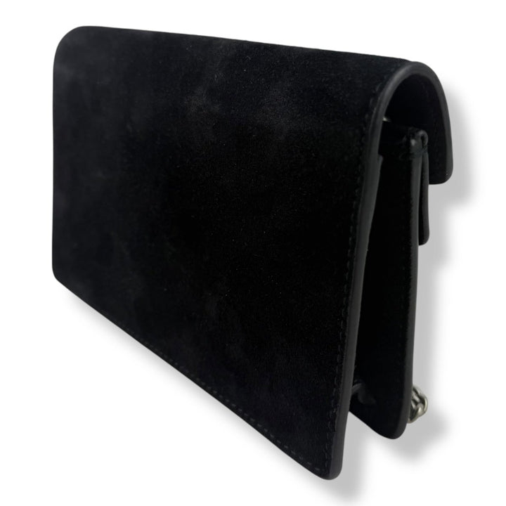 Gucci GG Dionysus Black Suede Super Mini Handbag - Lux Central