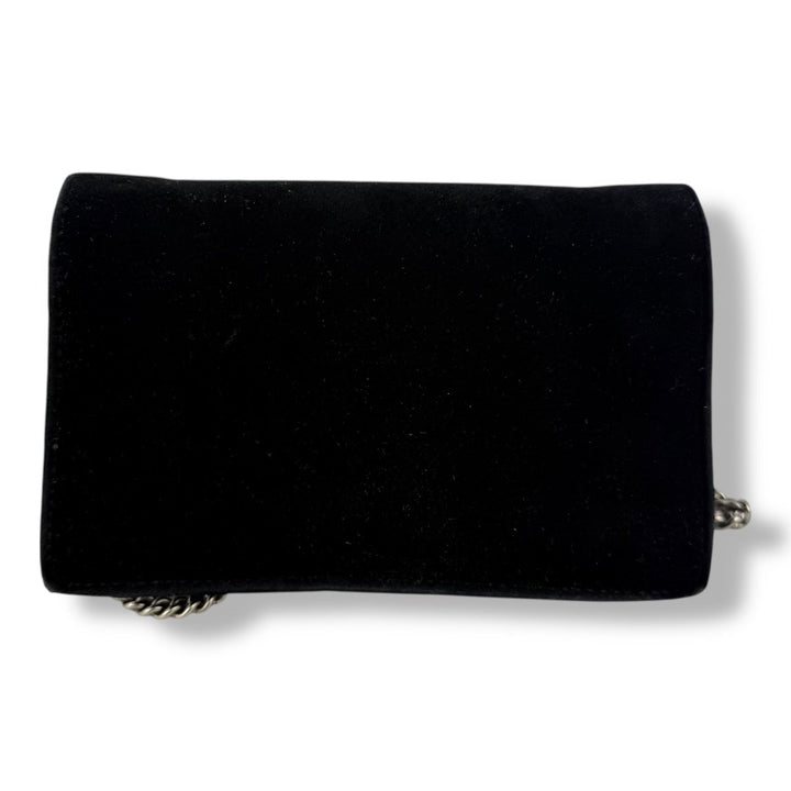 Gucci GG Dionysus Black Velvet Super Mini Handbag - Lux Central
