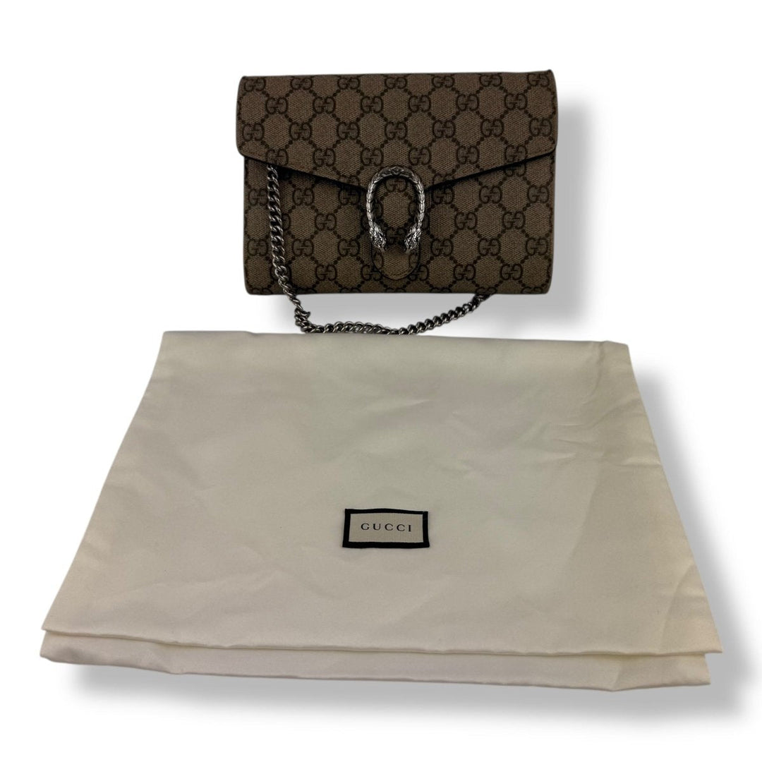 Gucci GG Dionysus Chain Wallet Beige Handbag - Lux Central