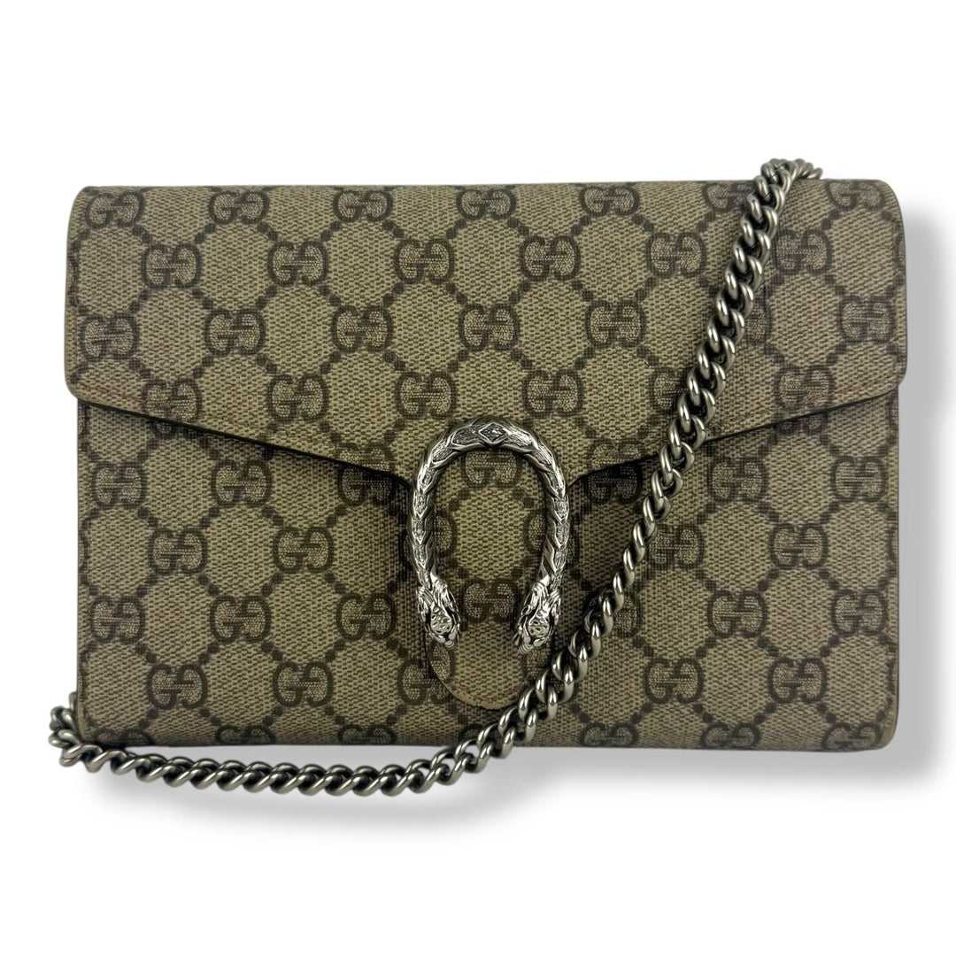 Gucci GG Dionysus Chain Wallet Beige Handbag - Lux Central