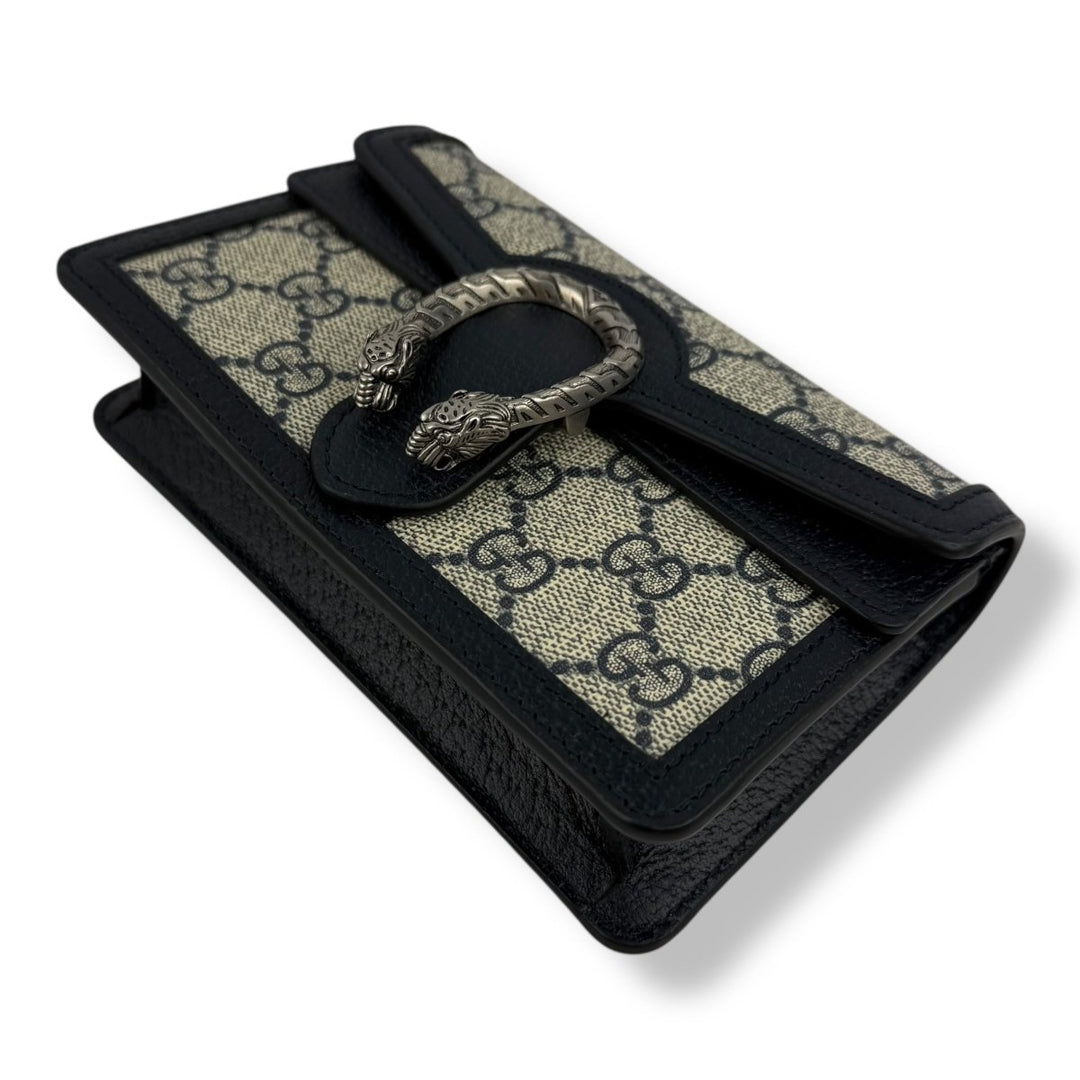 Gucci GG Dionysus Navy/Beige Super Mini Handbag - Lux Central
