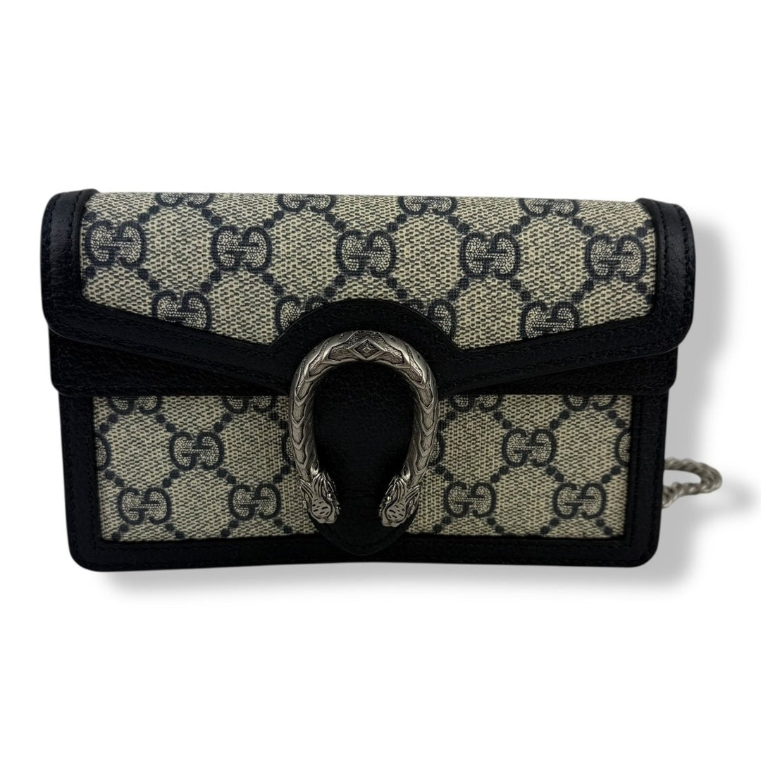 Gucci GG Dionysus Navy/Beige Super Mini Handbag - Lux Central