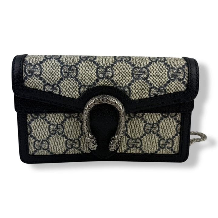 Gucci GG Dionysus Navy/Beige Super Mini Handbag - Lux Central