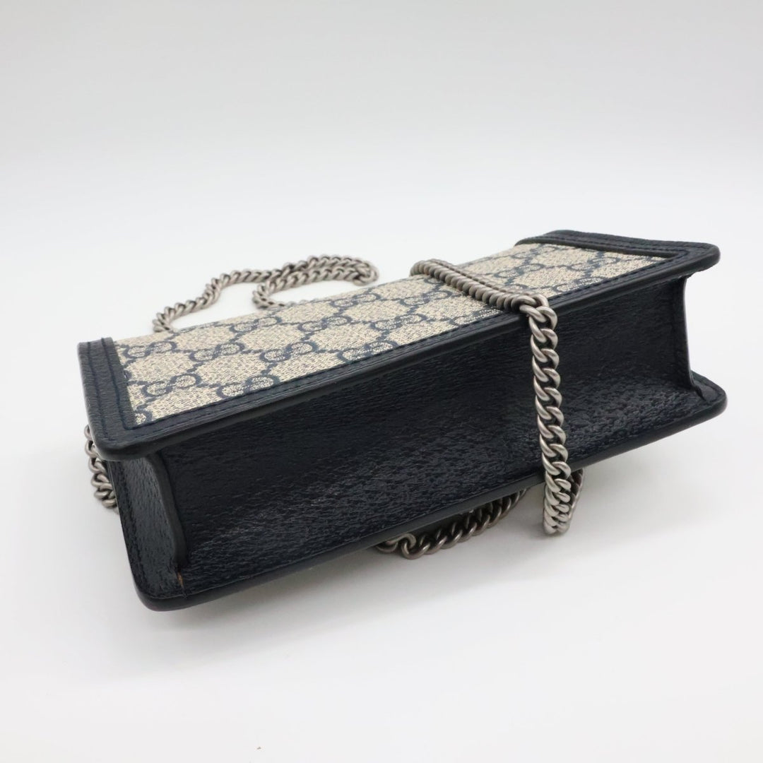Gucci GG Dionysus Navy/Beige Super Mini Handbag - Lux Central