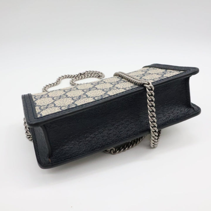 Gucci GG Dionysus Navy/Beige Super Mini Handbag - Lux Central