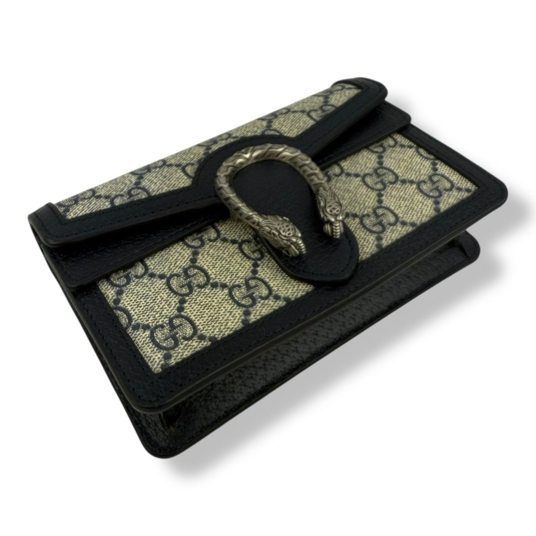 Gucci GG Dionysus Navy/Beige Super Mini Handbag - Lux Central