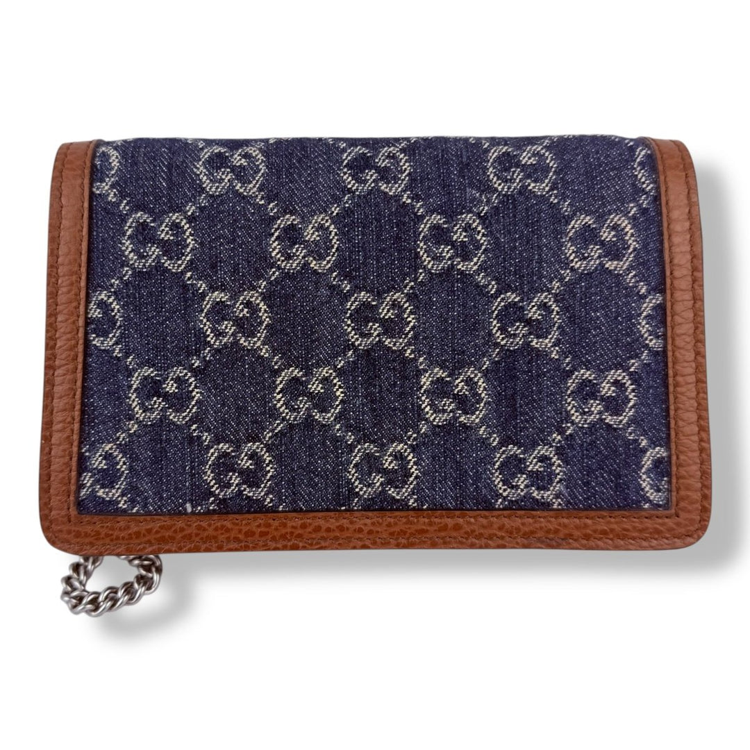 Gucci GG Dionysus Navy/Brown Super Mini Handbag - Lux Central