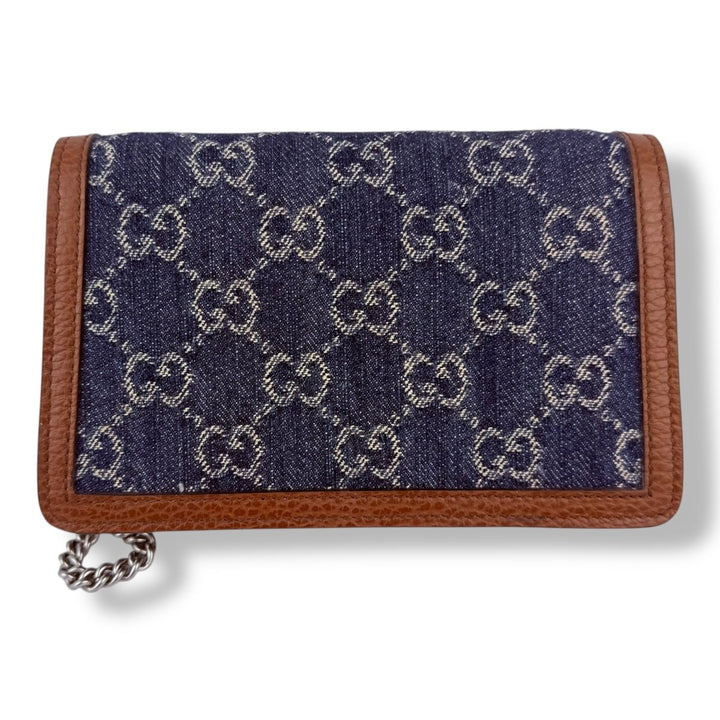 Gucci GG Dionysus Navy/Brown Super Mini Handbag - Lux Central