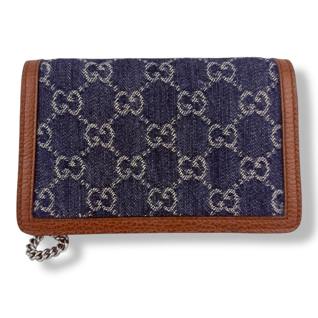Gucci GG Dionysus Navy/Brown Super Mini Handbag - Lux Central