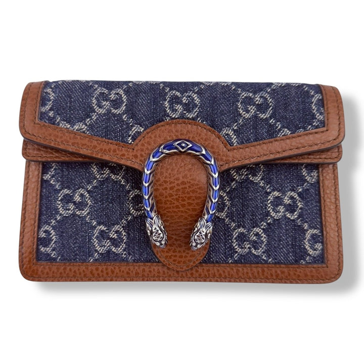 Gucci GG Dionysus Navy/Brown Super Mini Handbag - Lux Central