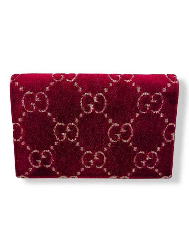 Gucci GG Dionysus Red Velvet Super Mini Handbag - Lux Central