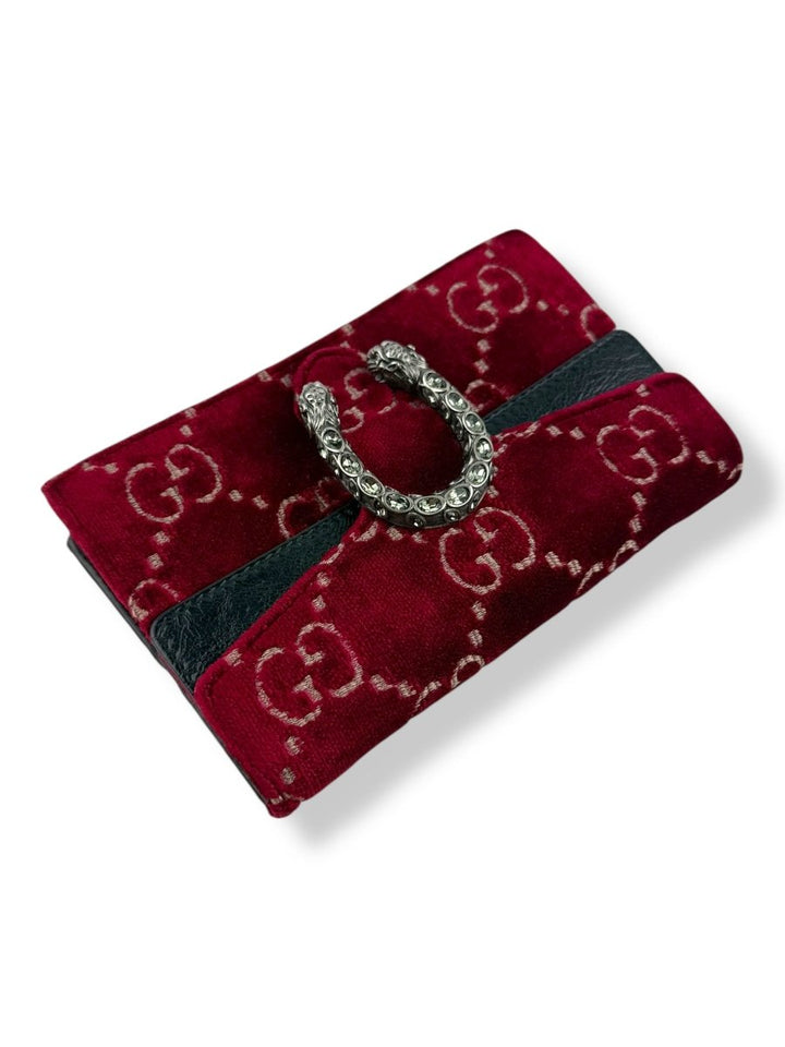 Gucci GG Dionysus Red Velvet Super Mini Handbag - Lux Central