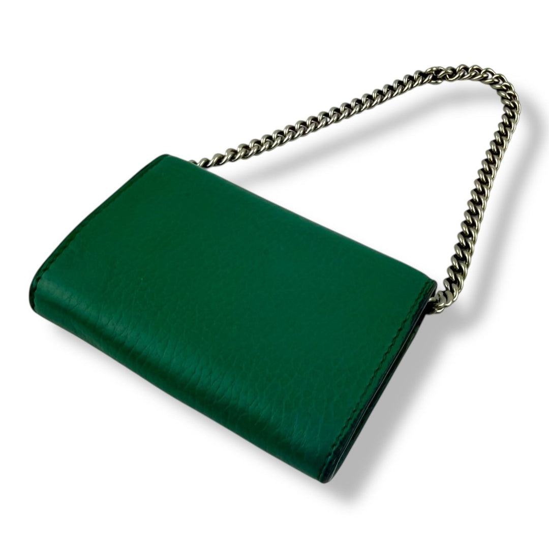 Gucci GG Dionysus Super Mini Green Clutch Handbag - Lux Central