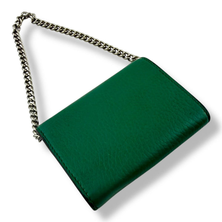 Gucci GG Dionysus Super Mini Green Clutch Handbag - Lux Central