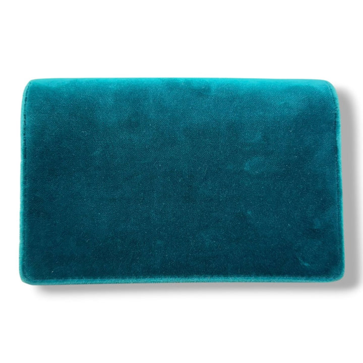 Gucci GG Dionysus Teal Velvet Super Mini Handbag - Lux Central