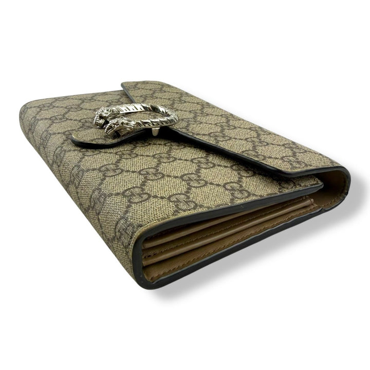 Gucci GG Dionysus Wallet On Chain Beige Handbag - Lux Central