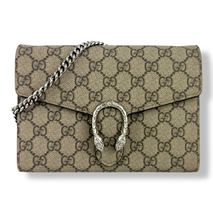 Gucci GG Dionysus Wallet On Chain Beige Handbag - Lux Central