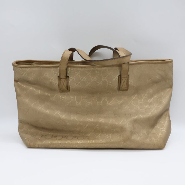 Gucci GG Gold Canvas Tote Bag - Lux Central