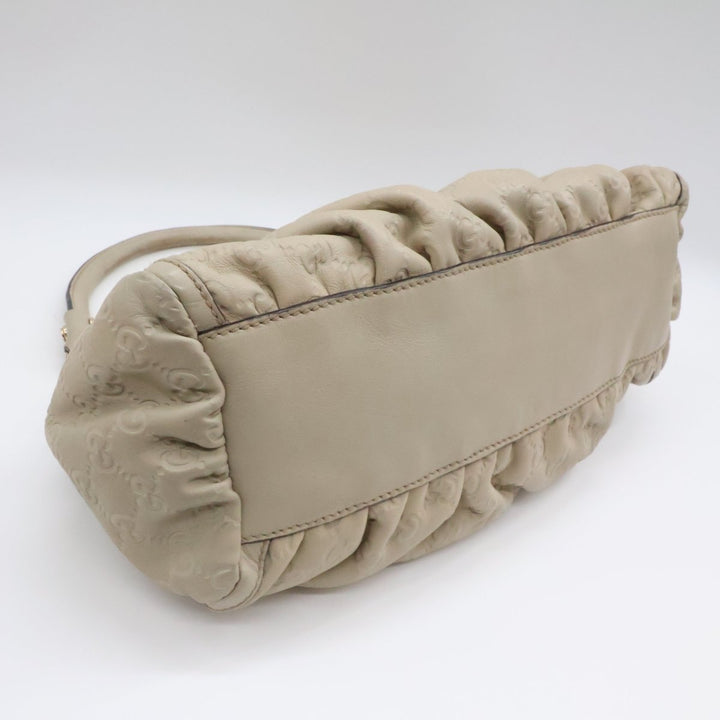 Gucci GG Guccissima Shoulder Beige Abbey D-Ring Tote Handbag - Lux Central
