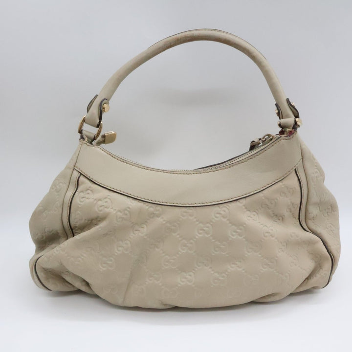 Gucci GG Guccissima Shoulder Beige Abbey D-Ring Tote Handbag - Lux Central